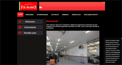 Desktop Screenshot of carrozzeriaferro.com