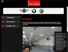 Tablet Screenshot of carrozzeriaferro.com